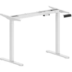 Swisshandel24, Tischbeine + Tischgestell, Elektrisches Schreibtischgestell, höhenverstellbar, mit Speicherfunktion, Stahl, Weiss