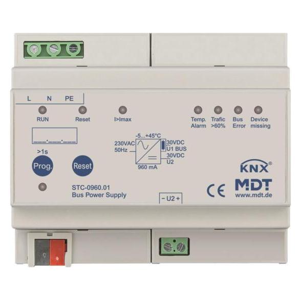 MDT MDTtechno. Busspannungsversorgung 6TE, REG, 960m STC-0960.01 (STC-0960.01)