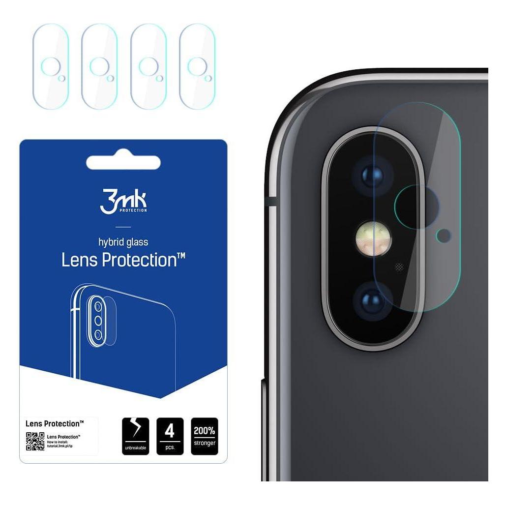 3MK hybrid glass Lens Protection for iPhone X (1 Stk., Apple iPhone X) (GSM098274)