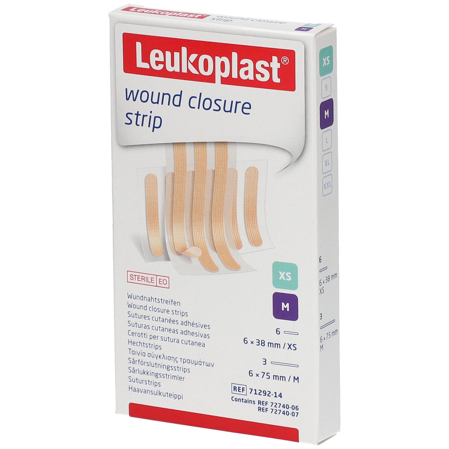 Leukoplast wound closure strip Mix beige 9 St Pflaster