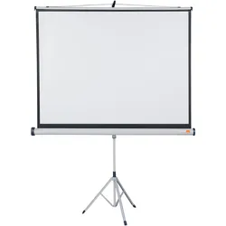 Nobo Stativleinwand 150 x 113.8 cm 4:3 (4:3), Leinwand, Weiss