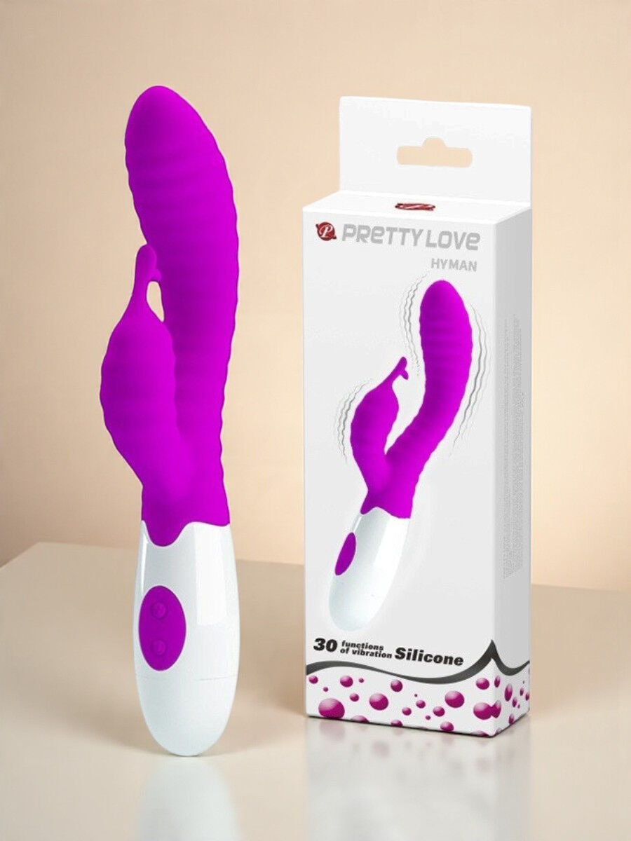 Pretty Love Hyman- Vibromasseur Rabbit Incurvé G-spot