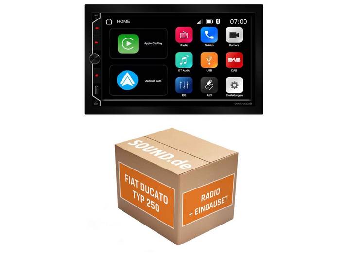 JUST SOUND best choice for caraudio Autoradio Einbauset ESX ESX VMX700DAB Fiat Ducato 3 Typ 250 Autoradio (Freisprecheinrichtung)