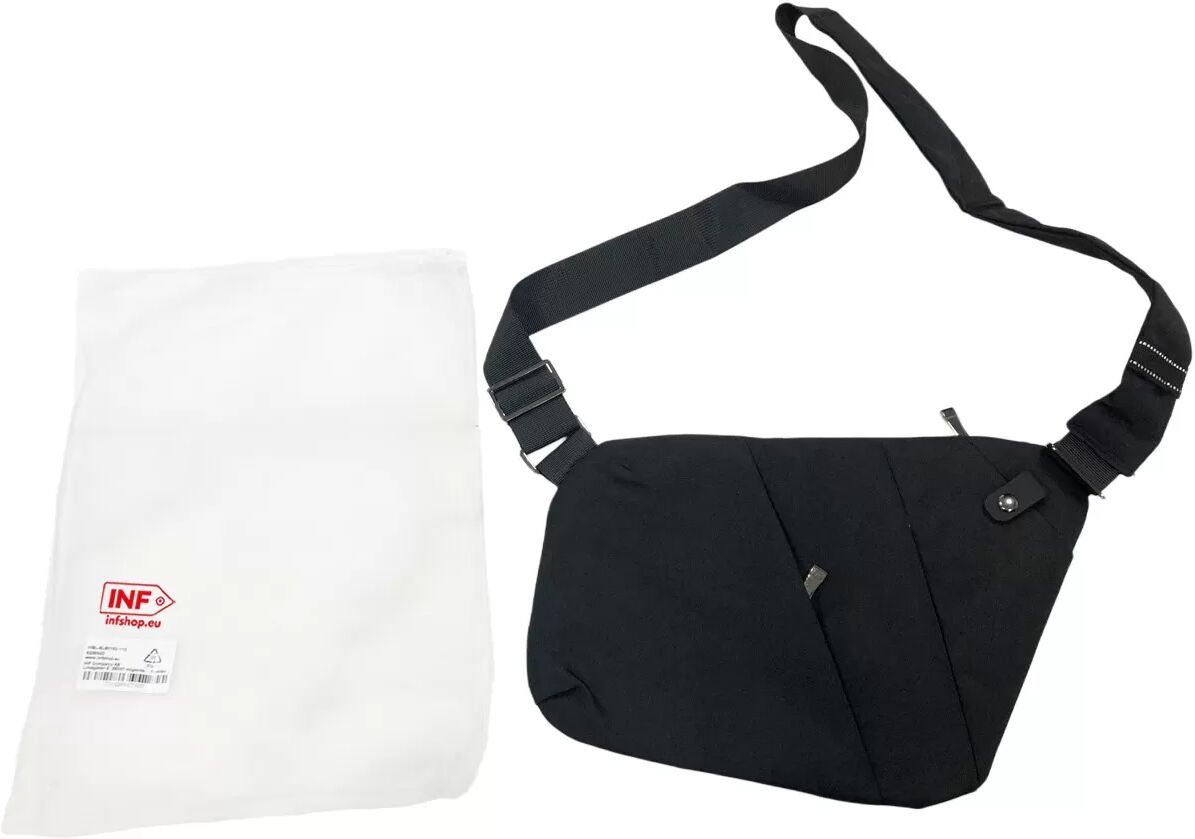 INF Schwarze Tasche für die linke Schulter