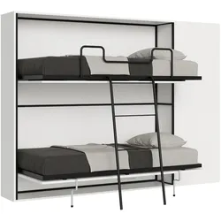 Itamoby Kando Doppelbett, Zusammensetzung H. Weiße Esche Klappbett