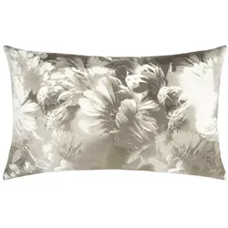 pad Kissenbezug Romance Flower 35 x 60 cm Polyester Grau