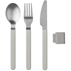 Mepal SILUETA Besteck-Set 3-teilig Nordic White