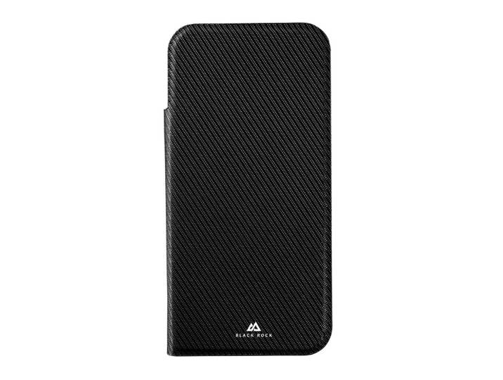 Smartphone-Mappe BLACKROCK Handytasche mit Kartenfach für Apple iPhone 17 Pro Max 18 Pro Max , schwarz, Hüllen, Smartphones, Kunststoff, Polyurethan (PU), Thermoplastische Polyurethane (TPU), Smartphone-Mappe, Kartenfach, Magnetverschluss, Kameraschutz, Anti-Rutsch-Oberfläche