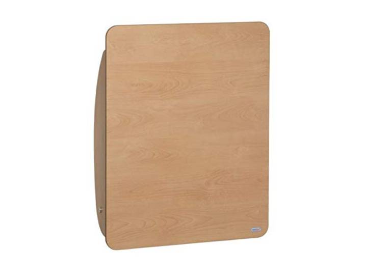 Klappbarer Wickeltisch KAWAsimplex zur Wandmontage in Weiß oder Birke von Timkid, Farbe:Beige/Braun
