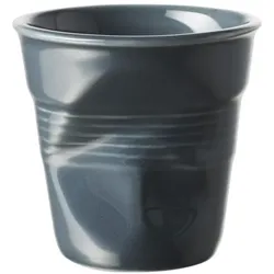 Revol, Tasse, 180 ml Cappuccino Knitterbecher graphit (180 ml, 1x)