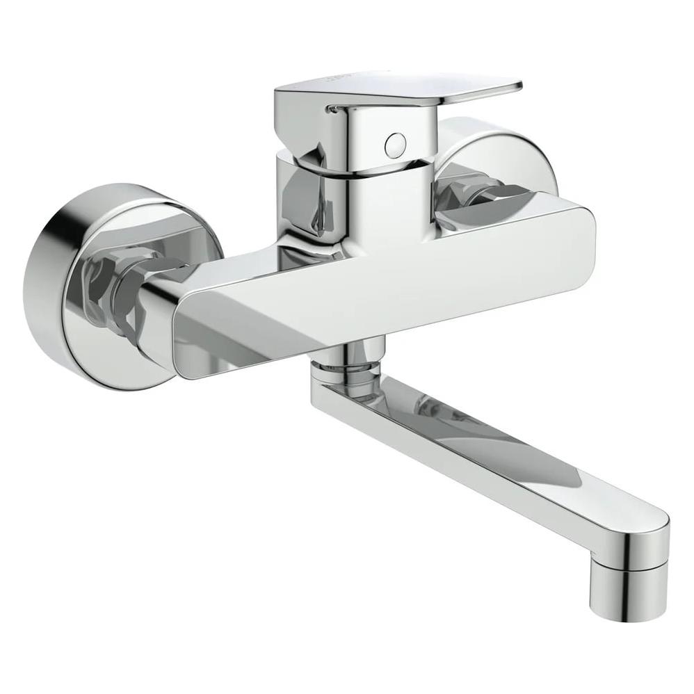 Ideal Standard IDS Einhebel-Wand-Küchenarmatur CERAPLAN Auslauf 160mm, schwenkbar chrom (BD341AA)