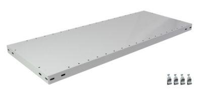 SCHULTE Lagertechnik Zusatz-Fachboden MULTIPlus 250, 1300x500 mm, 40 mm Kante, mit 4 Fachbodenträgern
