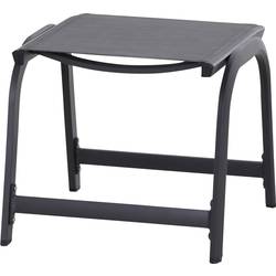 Siena Garden Tesoro M29540 Gartenhocker Aluminium Anthrazit (matt), Schwarz, Silber