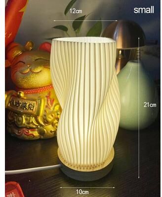 Uplifted Goods Elegant Pleated Desk Lamp For Cozy Atmosphere a uk Plug
