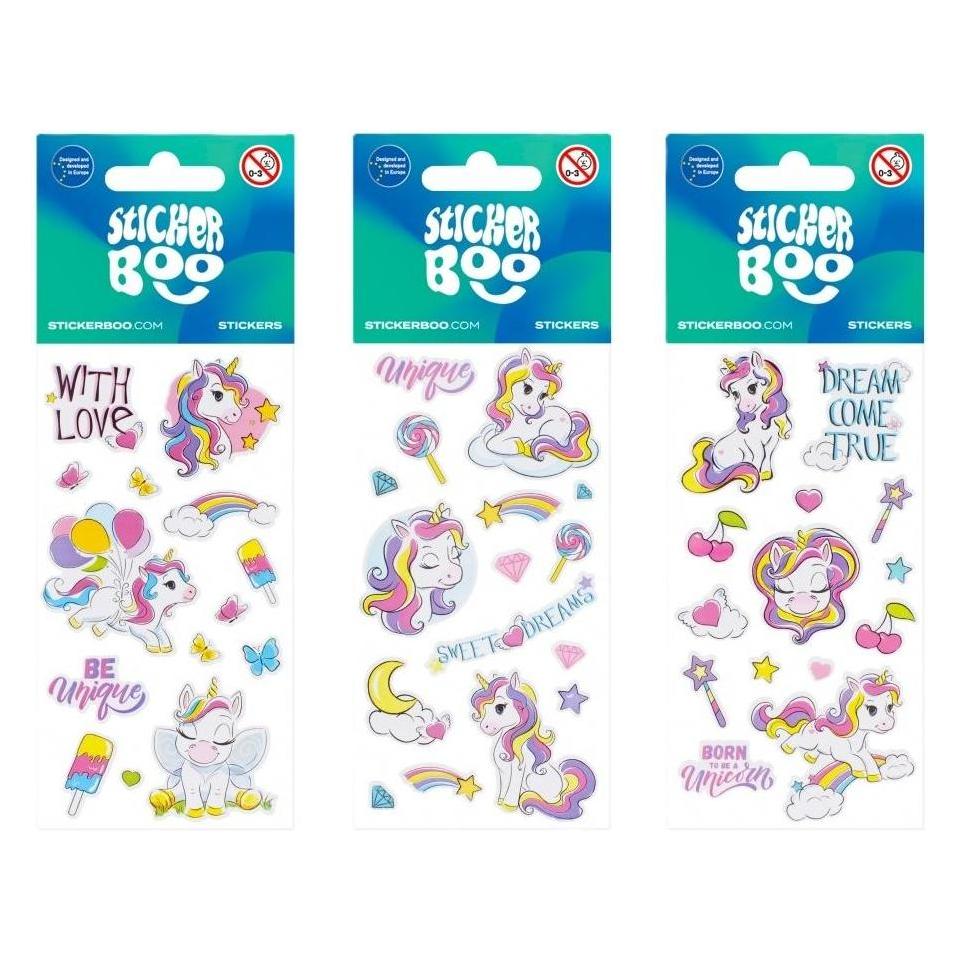 Sticker Boo Aufkleber BOO Einhorn-Mix-Aufkleber (1 Sticker) (47995261)