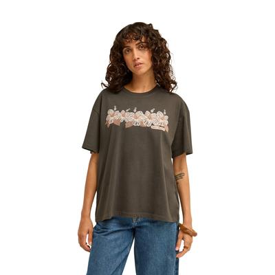 T-Shirt BILLABONG "Hello Sundown", Damen, Gr. XL, grau (off schwarz), Obermaterial: 70% Baumwolle, 30% Baumwolle., Shirts T-Shirt