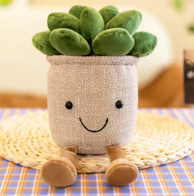 Inspire Picks Plush Succulent Decor Cute Simulation Plant Ornament For Home & Holidays pink