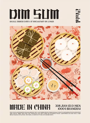 Inspire Picks Delicious Food Wall Art Canvas World Cuisine Kitchen Poster With Ravioli Ramen & Coffee 018 30x40cm No Frame