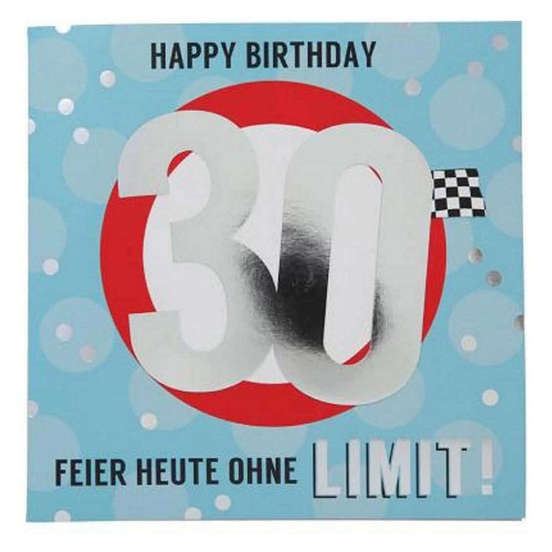 Magni Depesche 11515-036 Zahlenkarte zum 30. Geburtstag mit Musik, veredelte Klappkarte mit originellem In (5 Stk.) (11515.036A)