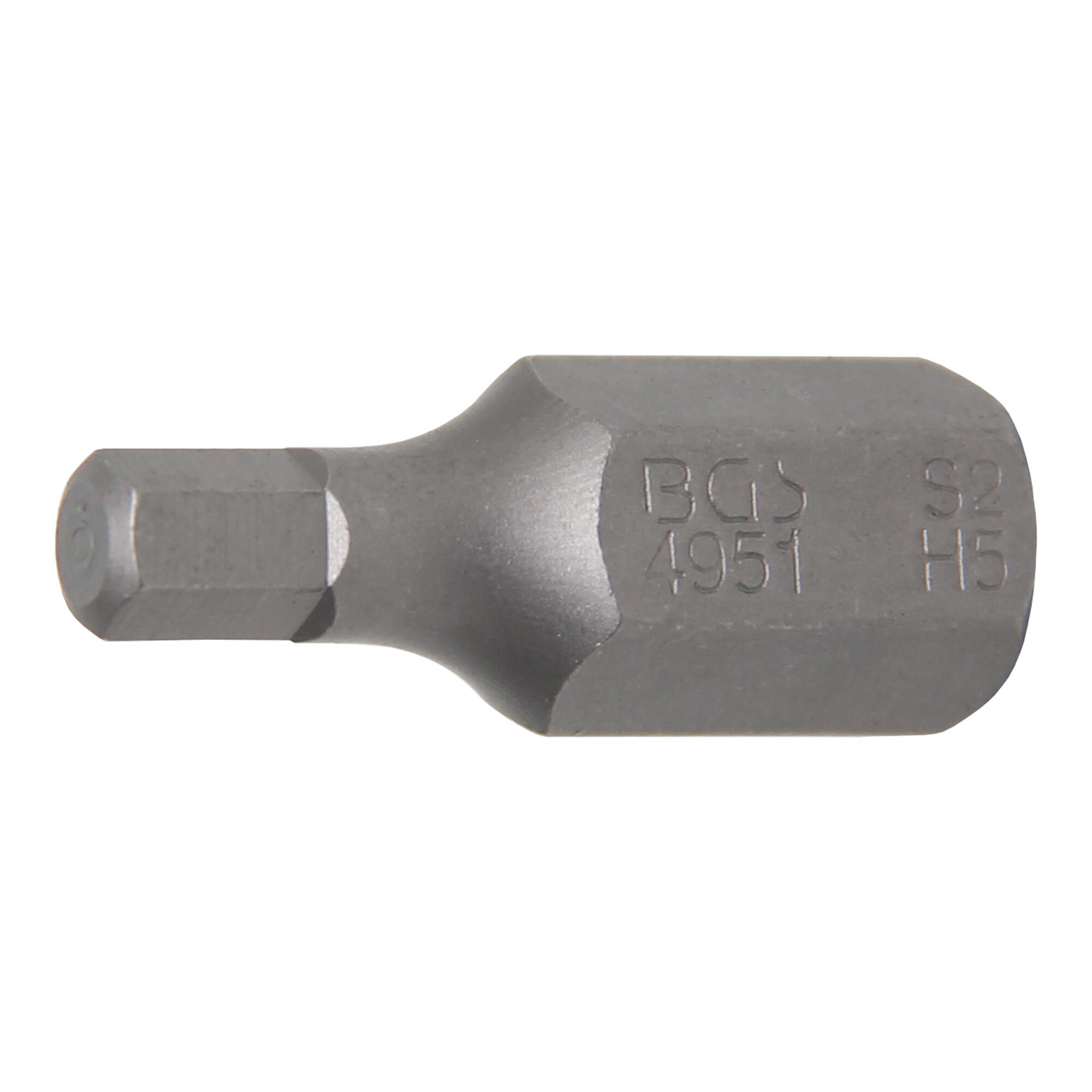 BGS Bit 4951, Antrieb Außensechskant 10 mm (3/8"), Innensechskant 5 mm ; BGS technic)