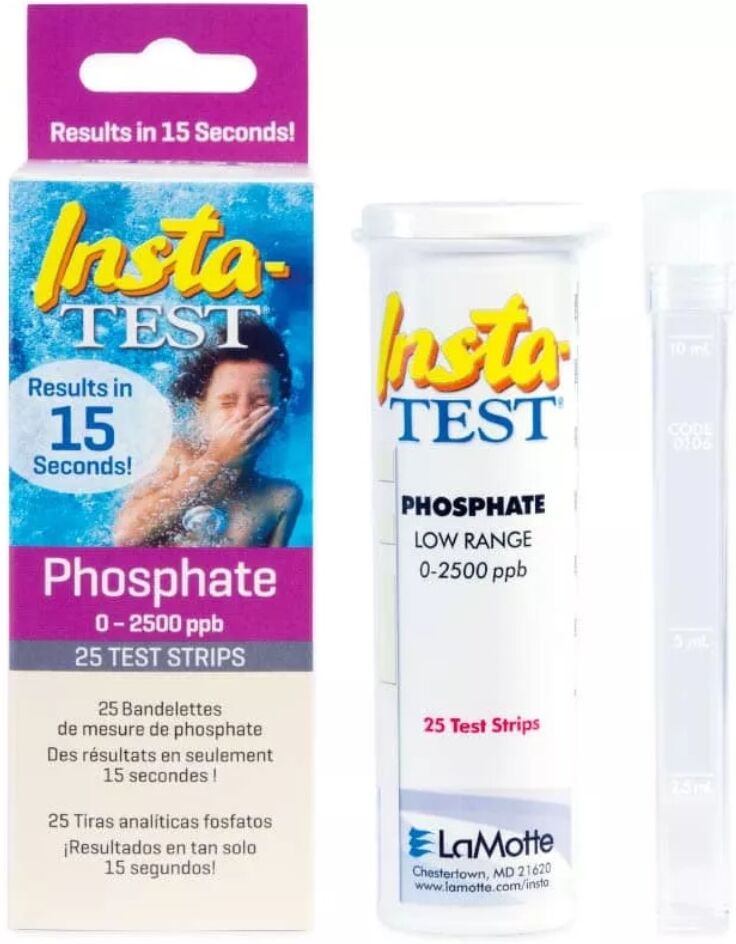 Boite 25 languettes test d'analyse MAREVA Phosphates piscine