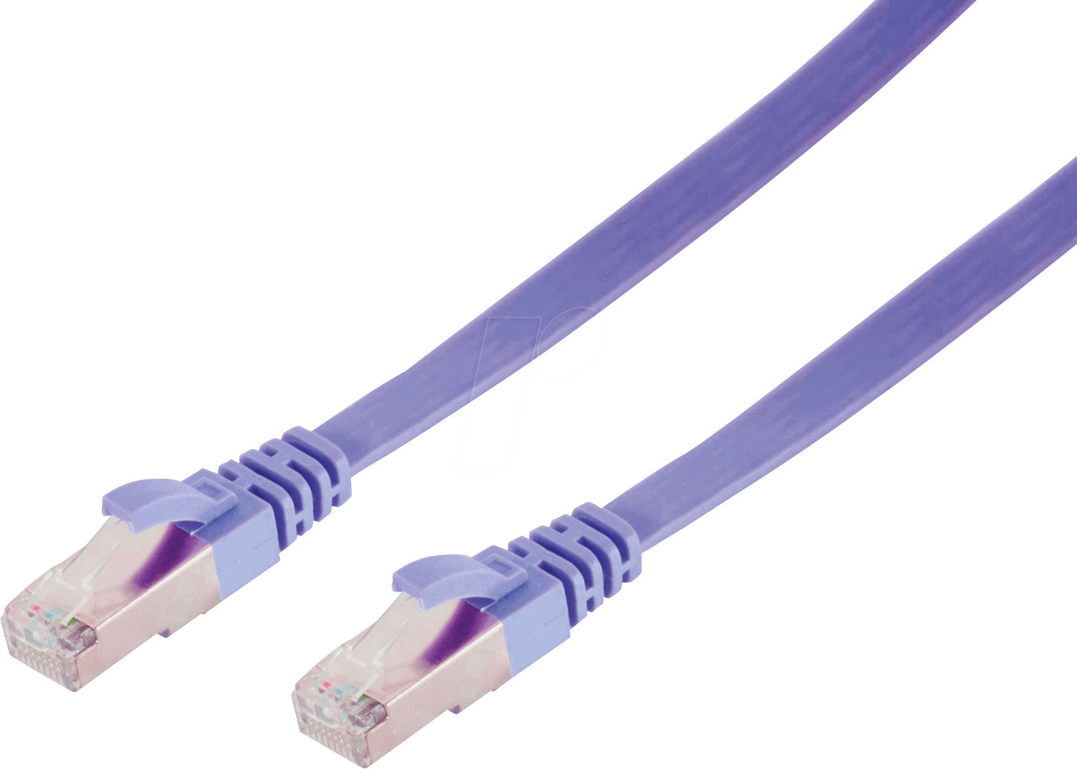 Shiverpeaks RJ45 platte CAT 7 koperen kabel, paars, 5 meter
