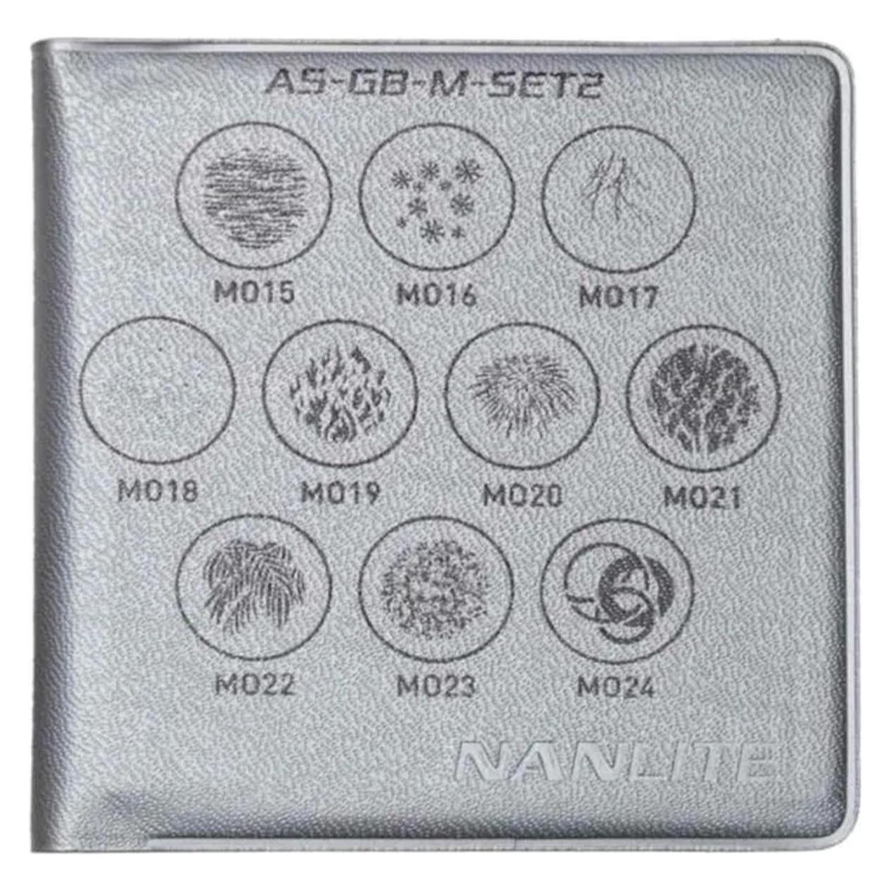 Nanlite M-Size Projection Attachment GOBO Set 2 (10pcs) (NL-AS-GB-M-S2)
