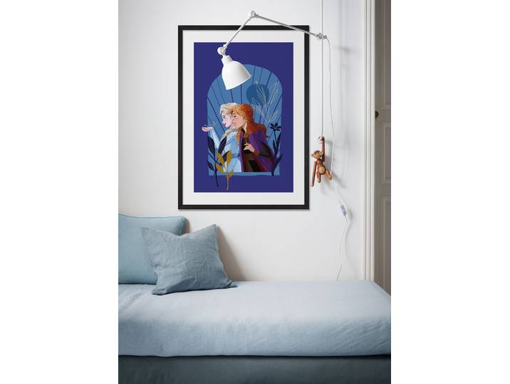 Wandbild KOMAR Frozen Mockingbird , lila (farbe bild(er): lila), Disney, 1 Stk., Vlies, Bilder, Wandbild, 40 x 50 cm (Breite x Höhe) - Kinderzimmer, Dekoration