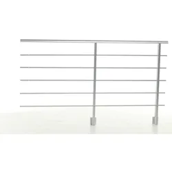 Dolle Geländer-Set PAB 91 - für seitliche Montage Ergänzungsset aus Aluminium für Treppen und Balkon (Innen und Außen)