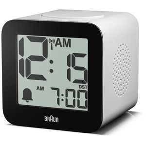 Braun Wecker BC25WP-DCF weiß, digital, Funkuhr
