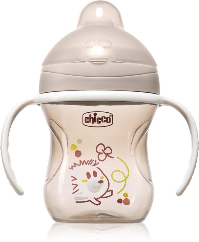 Chicco Training Cup 6m+ tasse d’apprentissage avec poignées Grey 1 pcs