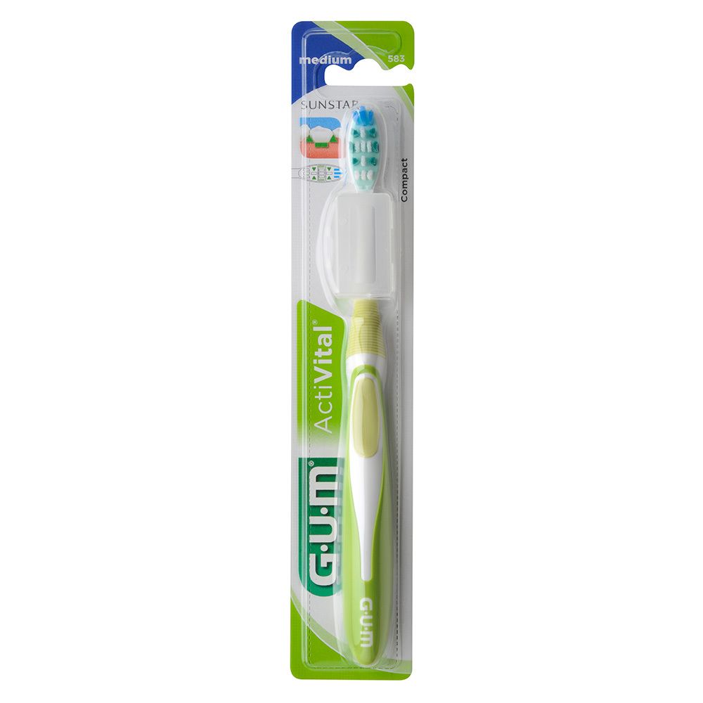 GUM ActiVital Zahnbürste kompakt medium 1 St