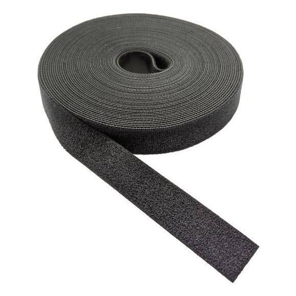 Tecline Klettband Back to Back, schwarz, 20 mm x 10 m Rolle (20 mm) (KBB2B-20)