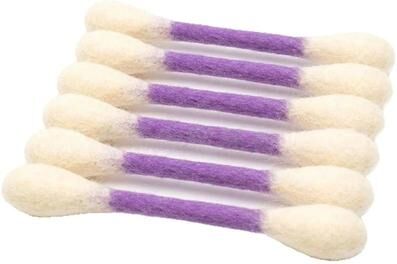 Uplift Picks Giant Cotton Swab Catnip Kicker Toy For Kittens Chewing Teething Exercise And Indoor Play purple 6 Pcs