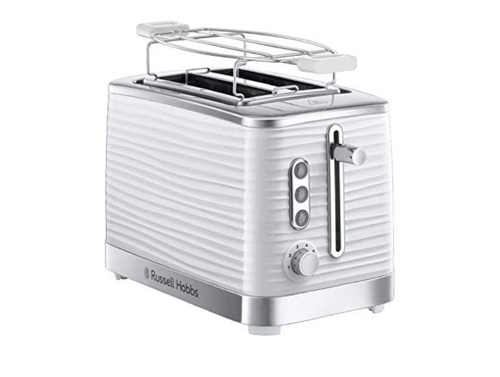 Russell Hobbs Toaster Inspire, Weiß, 2-Scheiben, Hochglanz-Struktur