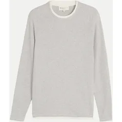 Strickpullover im 2-in-1-Look Grau XXL