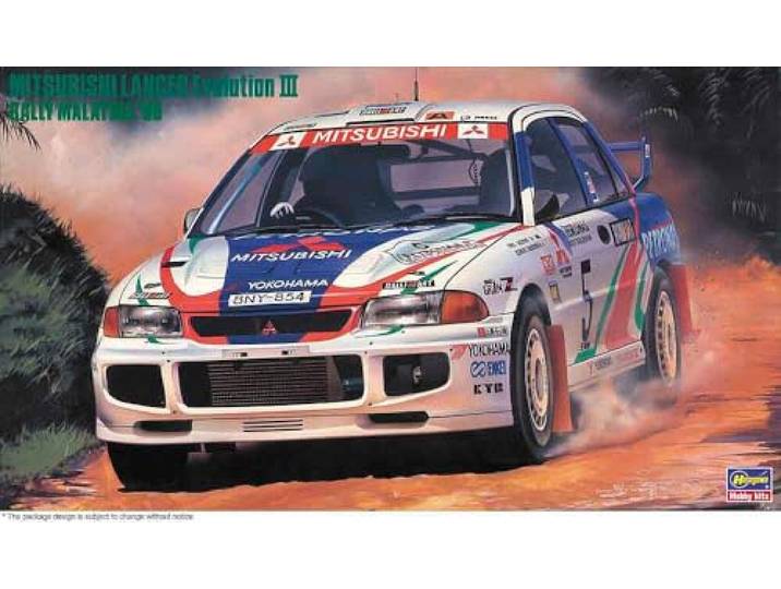 Hasegawa - 1:24 Mitsubishi Lancer GSR Evolution III - Rally Maleisië 96