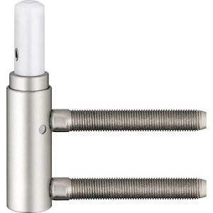 Simonswerk Türband Variant V 3400 WF HV vernickelt, für Holzzarge, verstellbares Einbohrband aus Stahl