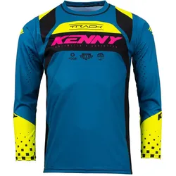 Kenny, Unisex, Velotrikot, Track Focus (L), Blau, L