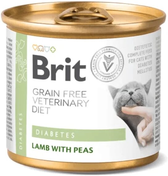 Brit Veterinário Gato Diabetes 6 uds x 200g
