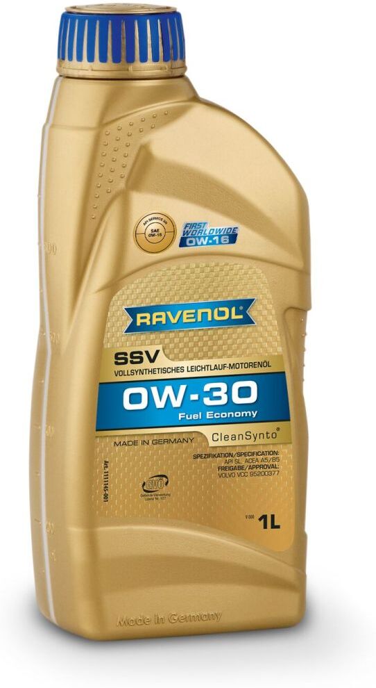Moottoriöljy Ravenol 1111145 Ssv 0w30 1l