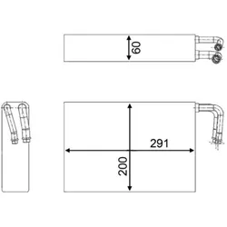 Verdampfer Klimaanlage MAHLE AE 86 000S für BMW 5er X5