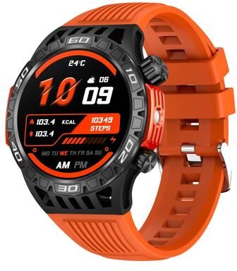 CaseAndConnect HT22 Smart Watch With Bluetooth Calling Watch Fitness Tracker IP68 Waterproof Smartwatch orange