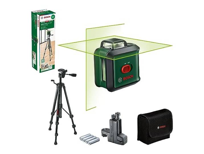 Bosch kruislijnlaser UniversalLevel 360 met statief en klem MM 3