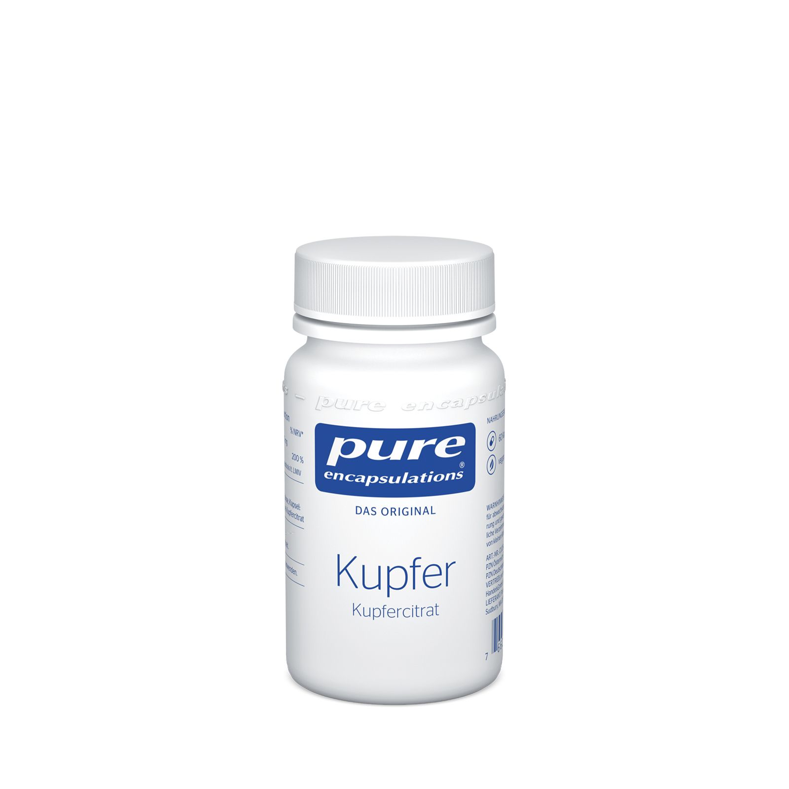 Pure Encapsulations Kupfer Kupfercitrat Kapseln 60 St