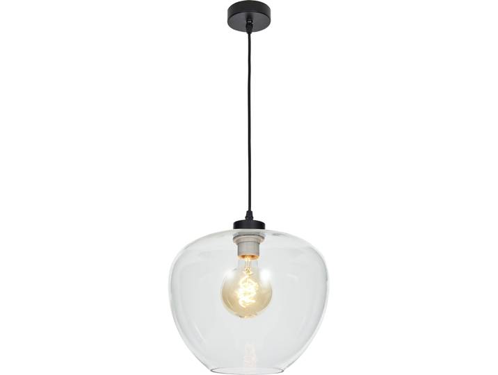 Pendellampe Kalba schwarz Metall/Glas B 29 cm - Pendellampe