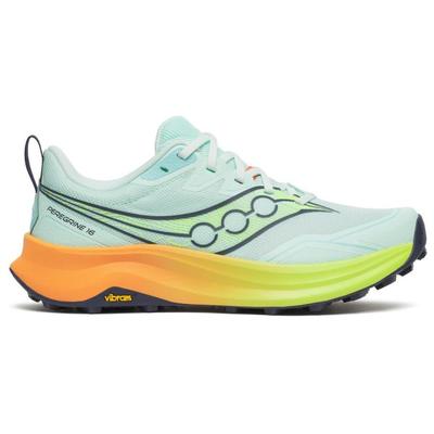 Saucony - Women's Peregrine 16 - Trailrunningschuhe 37,5 | EU 37,5 aqua / citron
