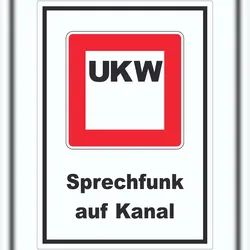 HB-Druck Sprechfunk auf Kanal Aufkleber A3 (297x420mm)