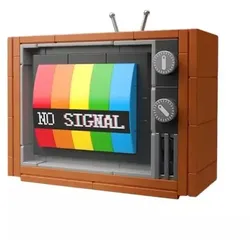 Retro-Farbfernseher-Baustein