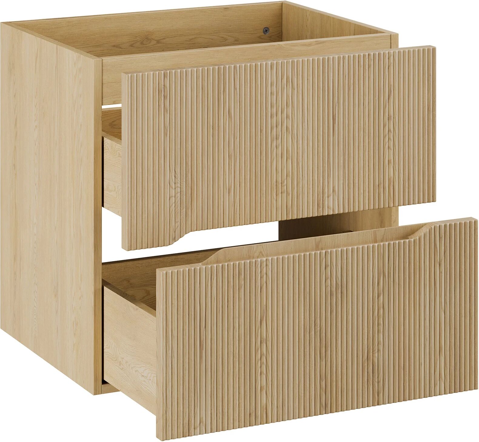 garneroarredamenti Mobile bagno sospeso 120cm cannettato rovere Pretty